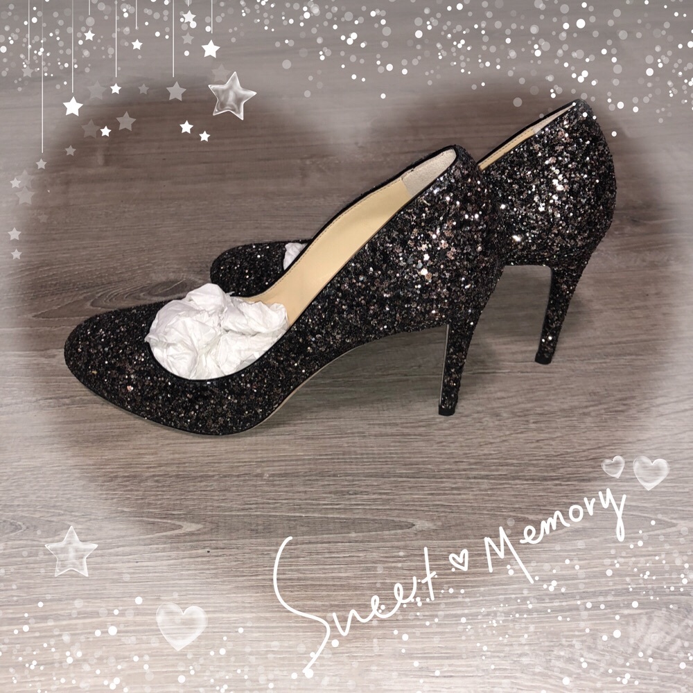 100% authentic Jimmy Choo glitter pump